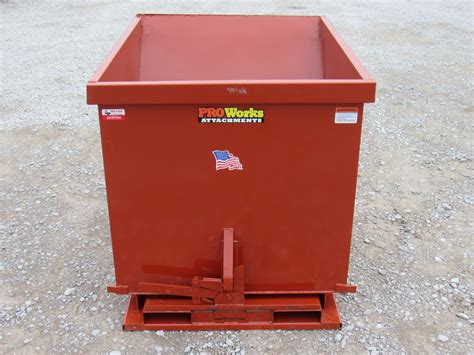 dumping hopper skid steer|pallet forks skid steer attachments.